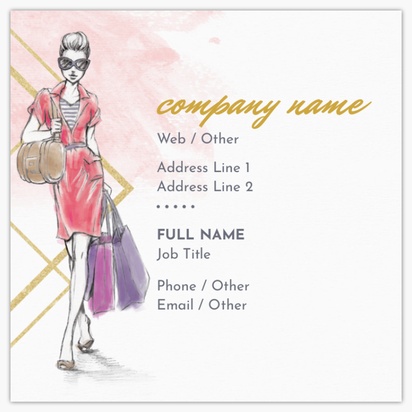 Design Preview for Design Gallery: Bags & Accessories Square Business Cards