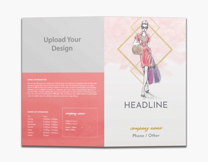 Design Preview for Design Gallery: Fashion & Modelling Custom Brochures, 8.5" x 11" Bi-fold