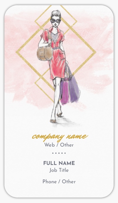 Design Preview for Design Gallery: Beauty & Spa Rounded Corner Visiting Cards