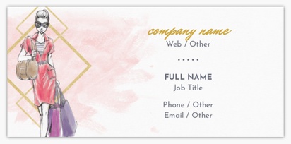 Design Preview for Design Gallery: Fashion & Modelling Slim Business Cards