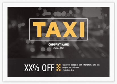 Design Preview for Design Gallery: Taxi Service Flyers & Leaflets,  No Fold/Flyer A6 (105 x 148 mm)