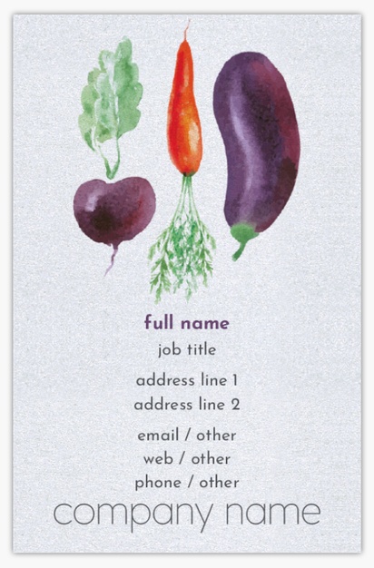 Design Preview for Design Gallery: Groceries Pearl Business Cards