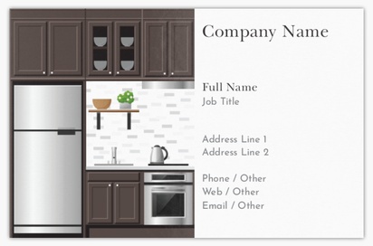Design Preview for Design Gallery: Kitchen & Bathroom Remodelling Metallic Business Cards