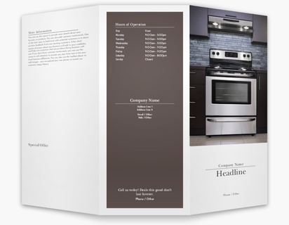 Design Preview for Design Gallery: Kitchen & Bathroom Remodeling Custom Brochures, 8.5" x 11" Tri-fold