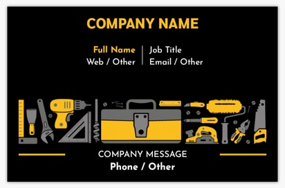 Design Preview for Design Gallery: Construction, Repair & Improvement Matte Business Cards