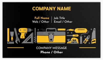 Design Preview for Construction, Repair & Improvement Glossy Business Cards Templates, Standard (3.5" x 2")