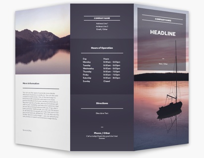 A calm boating gray design for Events