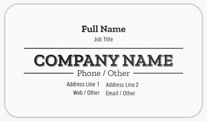 Design Preview for Finance & Insurance Rounded Corner Business Cards Templates, Standard (3.5" x 2")