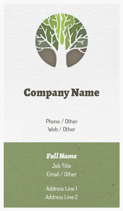 Design Preview for Design Gallery: Nature & Landscapes Natural Textured Business Cards
