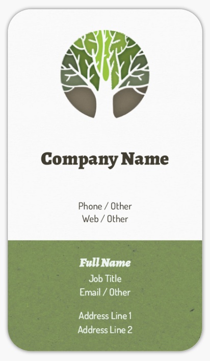 Design Preview for Design Gallery: Agriculture & Farming Rounded Corner Visiting Cards
