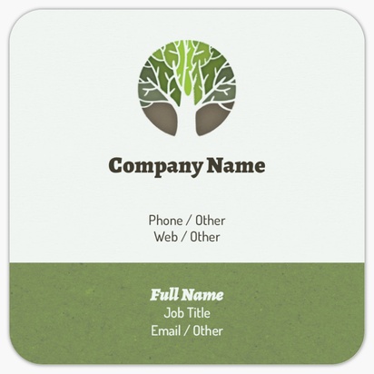 Design Preview for Design Gallery: Agriculture & Farming Rounded Corner Business Cards, Rounded Square (65 x 65 mm)