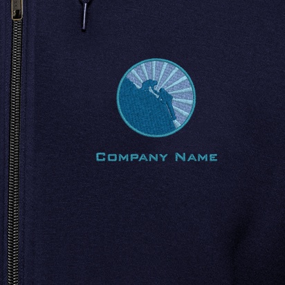 Design Preview for Design Gallery: Health & Wellness Hoodies, Navy Blue