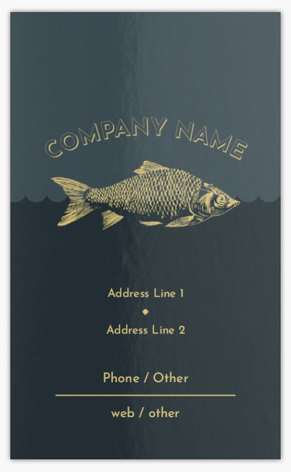 Design Preview for Design Gallery: Fish Markets Classic Visiting Cards