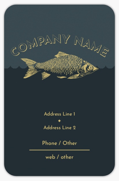 Design Preview for Design Gallery: Fish Markets Rounded Corner Business Cards, Rounded Standard (85 x 55 mm)