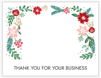 Design Preview for Design Gallery: Seasonal Thank You Cards, Flat