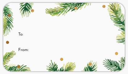 Design Preview for Design Gallery: Seasonal Custom Stickers, Rounded Rectangle   8.7 x 4.9 cm