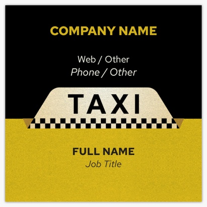 A cab driver black yellow design