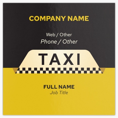 Design Preview for Design Gallery: Mini Bus & Coach HIre Ultra-Thick Business Cards, Square (65 x 65 mm)