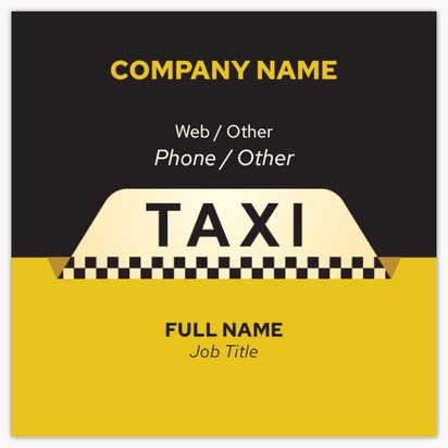 Design Preview for Design Gallery: Mini Bus & Coach HIre Standard Business Cards, Square (65 x 65 mm)