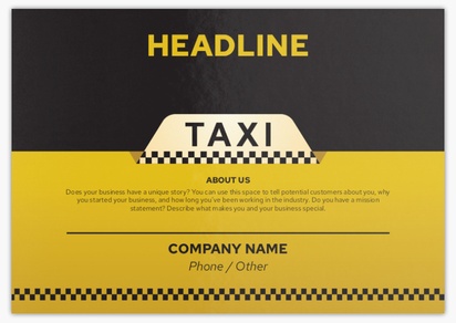 Design Preview for Design Gallery: Taxi Service Flyers & Leaflets,  No Fold/Flyer A5 (148 x 210 mm)