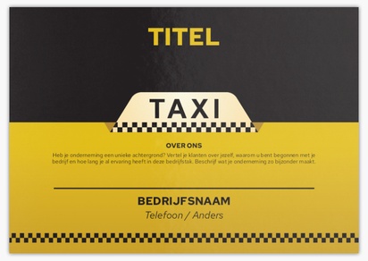 Voorvertoning ontwerp voor Ontwerpgalerij: Taxi Flyers en folders,  Geen vouwlijn A5 (148 x 210 mm)