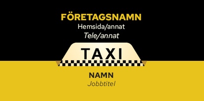 Förhandsgranskning av design för Designgalleri: Taxi & bud Visitkort standard, Smal (85 x 40 mm)
