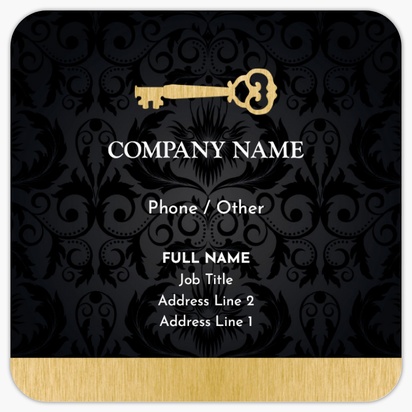 Design Preview for Design Gallery: Locksmiths Rounded Corner Business Cards, Rounded Square (65 x 65 mm)