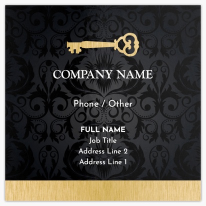 Design Preview for Locksmiths Standard Business Cards Templates, Square (2.5" x 2.5")