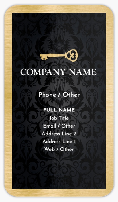 Design Preview for Locksmiths Rounded Corner Business Cards Templates, Standard (3.5" x 2")
