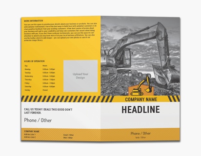 Design Preview for Design Gallery: Excavation Custom Brochures, 8.5" x 11" Bi-fold
