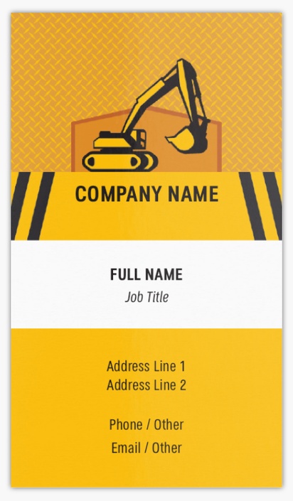 Design Preview for Design Gallery: Excavation Glossy Visiting Cards, Standard (89 x 51 mm)