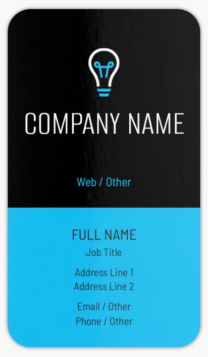 Design Preview for Business Consulting Rounded Corner Business Cards Templates, Standard (3.5" x 2")