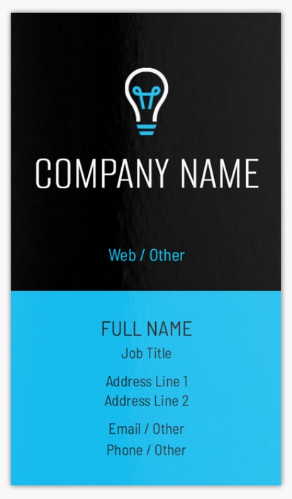 A business consultant energy consulting black blue design