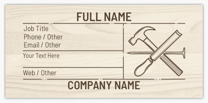 Design Preview for Handyman Business Cards Templates & Designs, Slim (85 x 40 mm)