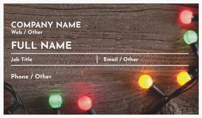 Design Preview for Design Gallery: Holiday Natural Textured Business Cards