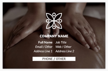 Design Preview for Design Gallery: Massage & Reflexology Textured Uncoated Business Cards