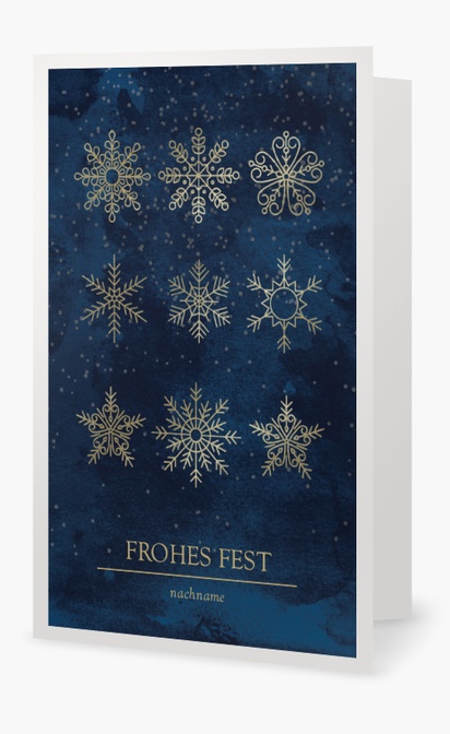 Designvorschau für Designgalerie: Weihnachtskarten Jahreszeiten, 18.2 x 11.7 cm  Klappformat