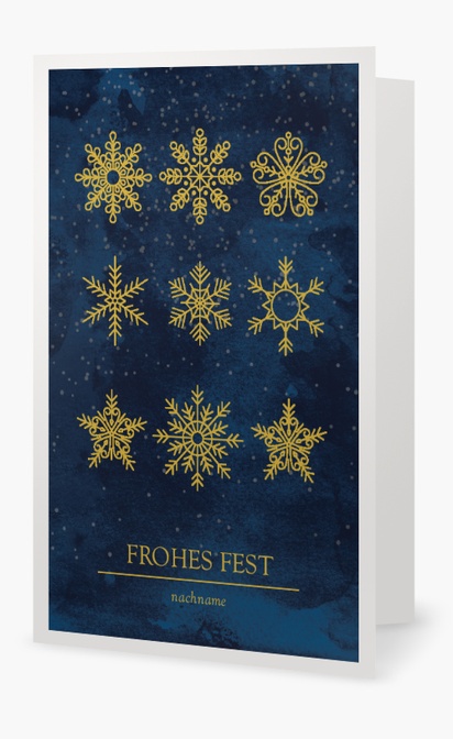 Designvorschau für Weihnachtskarten mit Foto und eigenem Text, 18.2 x 11.7 cm  Klappformat