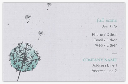 Design Preview for Design Gallery: Nature & Landscapes Linen Business Cards