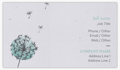 Design Preview for Fun & Whimsical Linen Business Cards Templates, Standard (3.5" x 2")