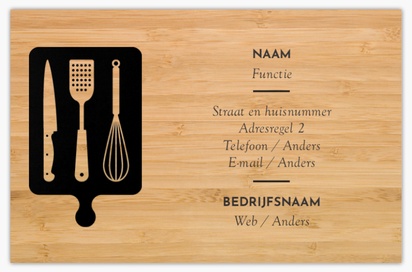 Voorvertoning ontwerp voor Ontwerpgalerij: Restaurants Extra dikke visitekaartjes, Standaard (85 x 55 mm)