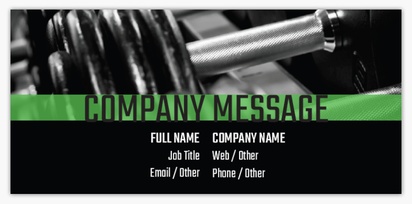 Design Preview for Design Gallery: Personal Training Textured Uncoated Business Cards