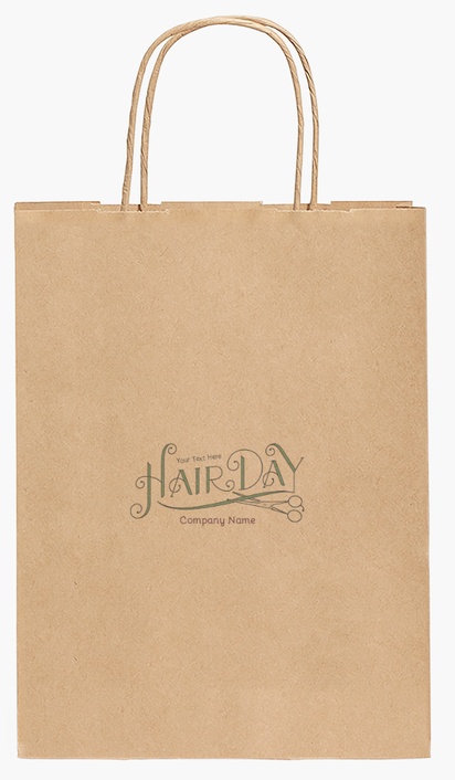 Design Preview for Design Gallery: Hair Salons Paper Bags, 27.5 x 20.5 x 11 cm