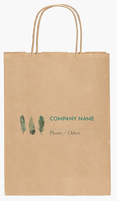 Design Preview for Design Gallery: Hair Salons Paper Bags, 27.5 x 20.5 x 11 cm