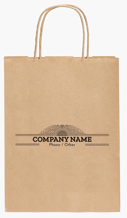 Design Preview for Design Gallery: Event Planning & Entertainment Paper Bags, 27.5 x 20.5 x 11 cm