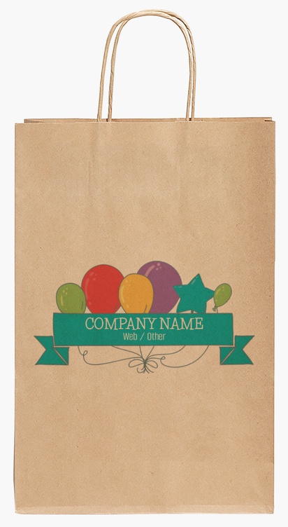 Design Preview for Design Gallery: Event Planning & Entertainment Paper Bags, 35.5 x 24 x 12 cm