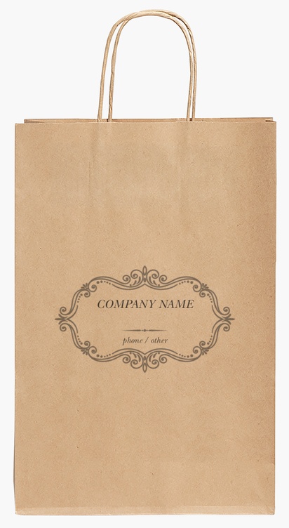 Design Preview for Design Gallery: Beauty Consulting & Pampering Paper Bags, 35.5 x 24 x 12 cm