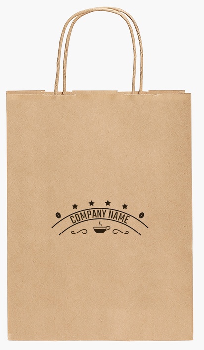 Design Preview for Design Gallery: Coffee Shops Paper Bags, 27.5 x 20.5 x 11 cm