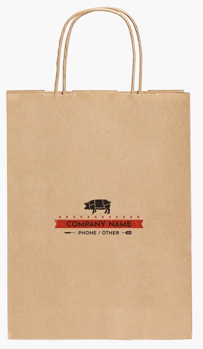 Design Preview for Design Gallery: Food & Beverage Paper Bags, 27.5 x 20.5 x 11 cm