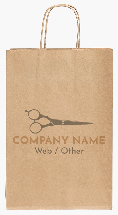 Design Preview for Design Gallery: Hair Salons Paper Bags, 35.5 x 24 x 12 cm